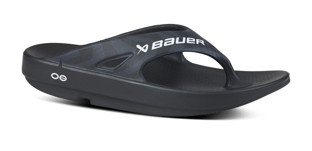 BAUER\/OOFOS Men's OOriginal Sport Sandal ¨C Black Asphalt