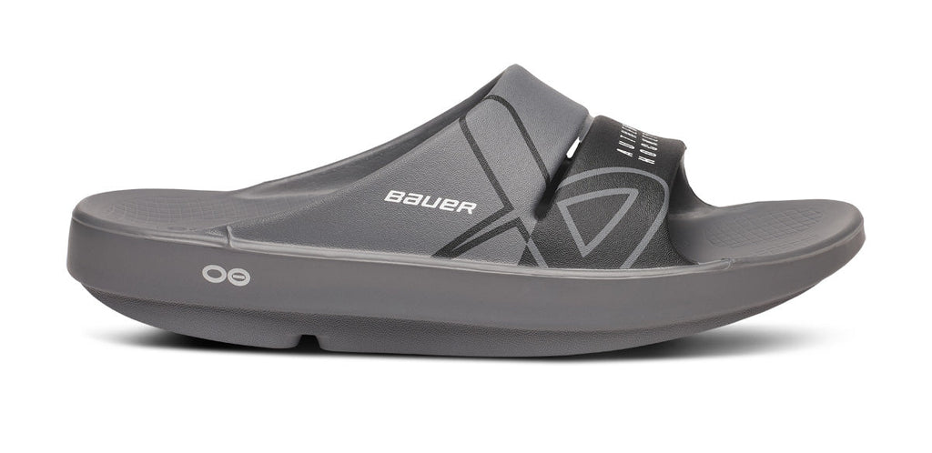 BAUER\/OOFOS Women's OOahh Sport Slide Sandal ¨C Slate