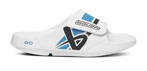 BAUER\/OOFOS Men's OOahh Sport Flex Sandal ¨C White