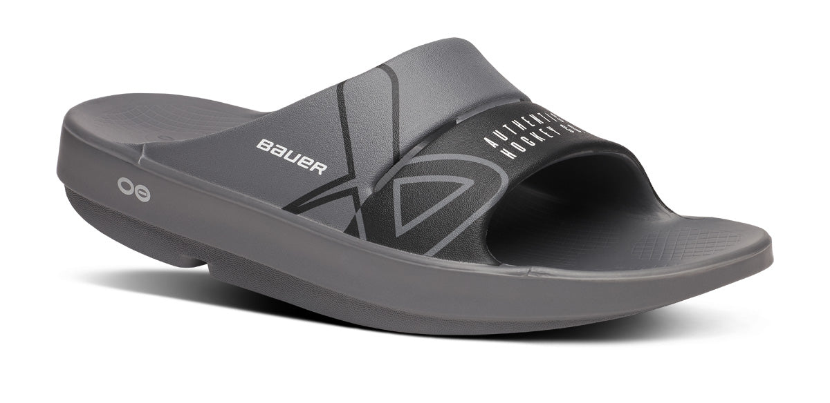 BAUER\/OOFOS Women's OOahh Sport Slide Sandal ¨C Slate