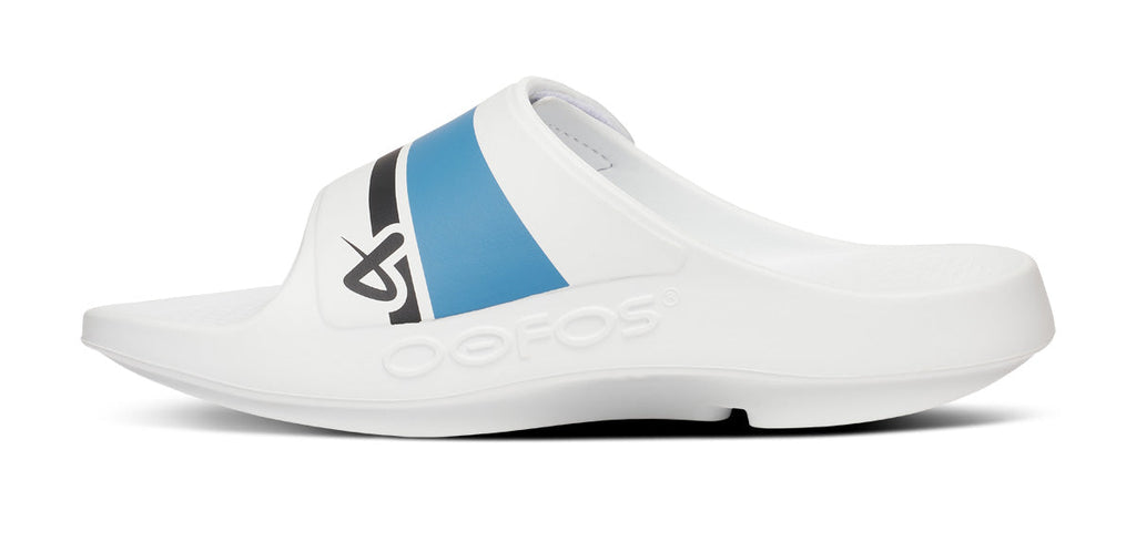 BAUER\/OOFOS Men's OOahh Sport Flex Sandal ¨C White