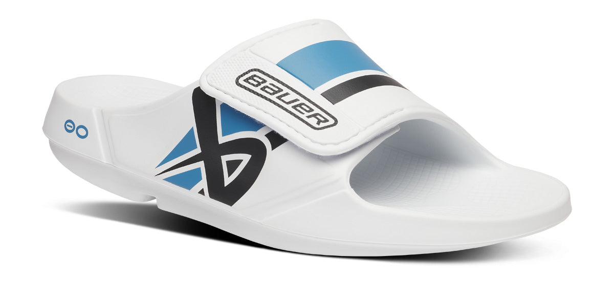 BAUER\/OOFOS Women's OOahh Sport Flex Sandal ¨C White