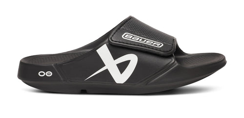 BAUER\/OOFOS Men's OOahh Sport Flex Sandal ¨C Black